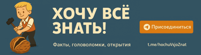 Телеграм канал Хочу Всё Знать! Телеграм канал Хочу Всё Знать!